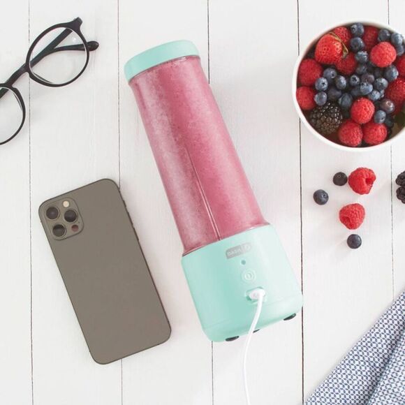 Dash - 16oz Personal Blender Portable Self-Cleaning Blue - Picture 7 of 8